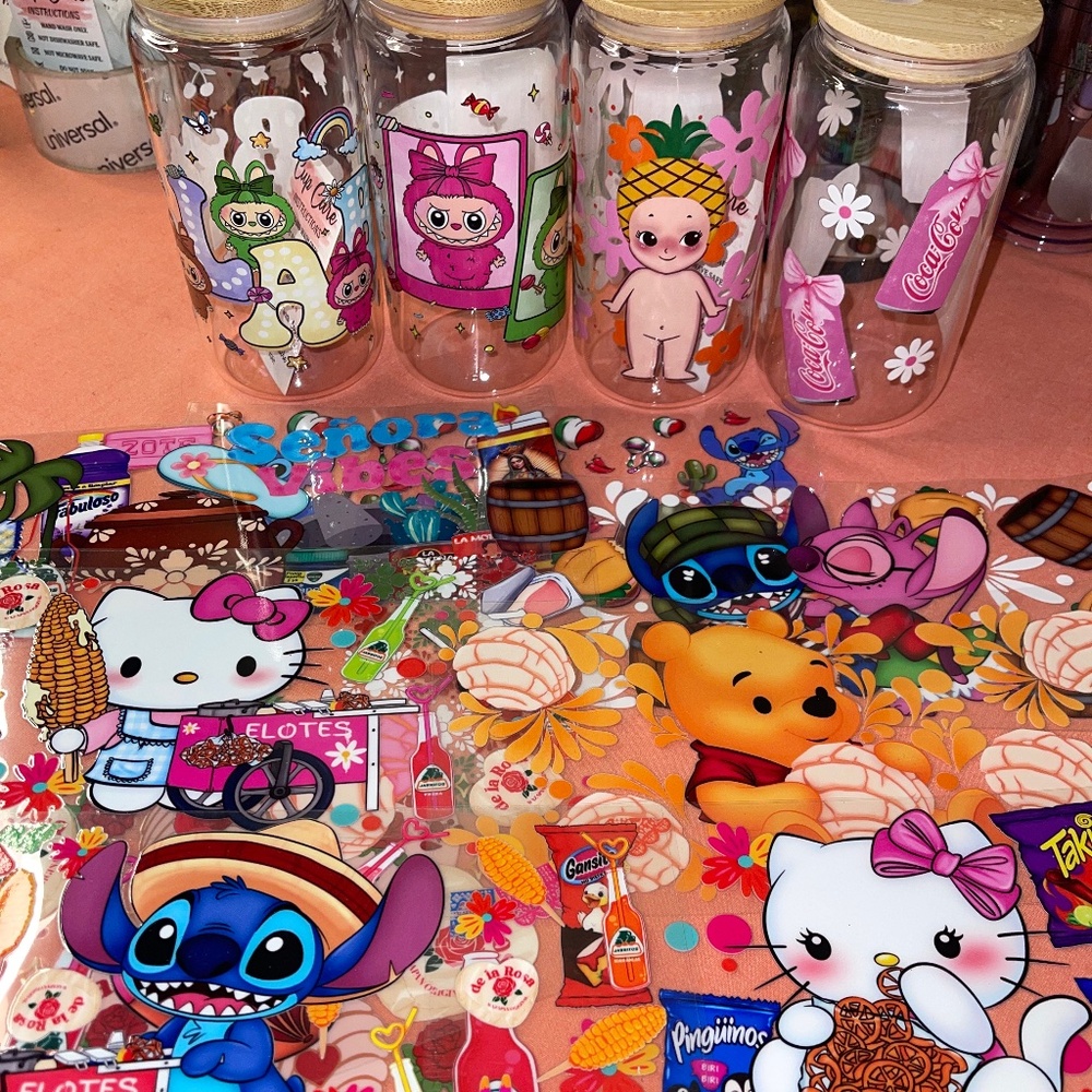 12 MYSTERY UV DTF CUP WRAPS